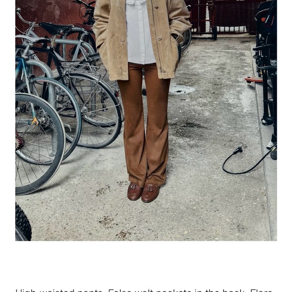 Zara Chocolate Brown Trousers - Picture 5 of 6